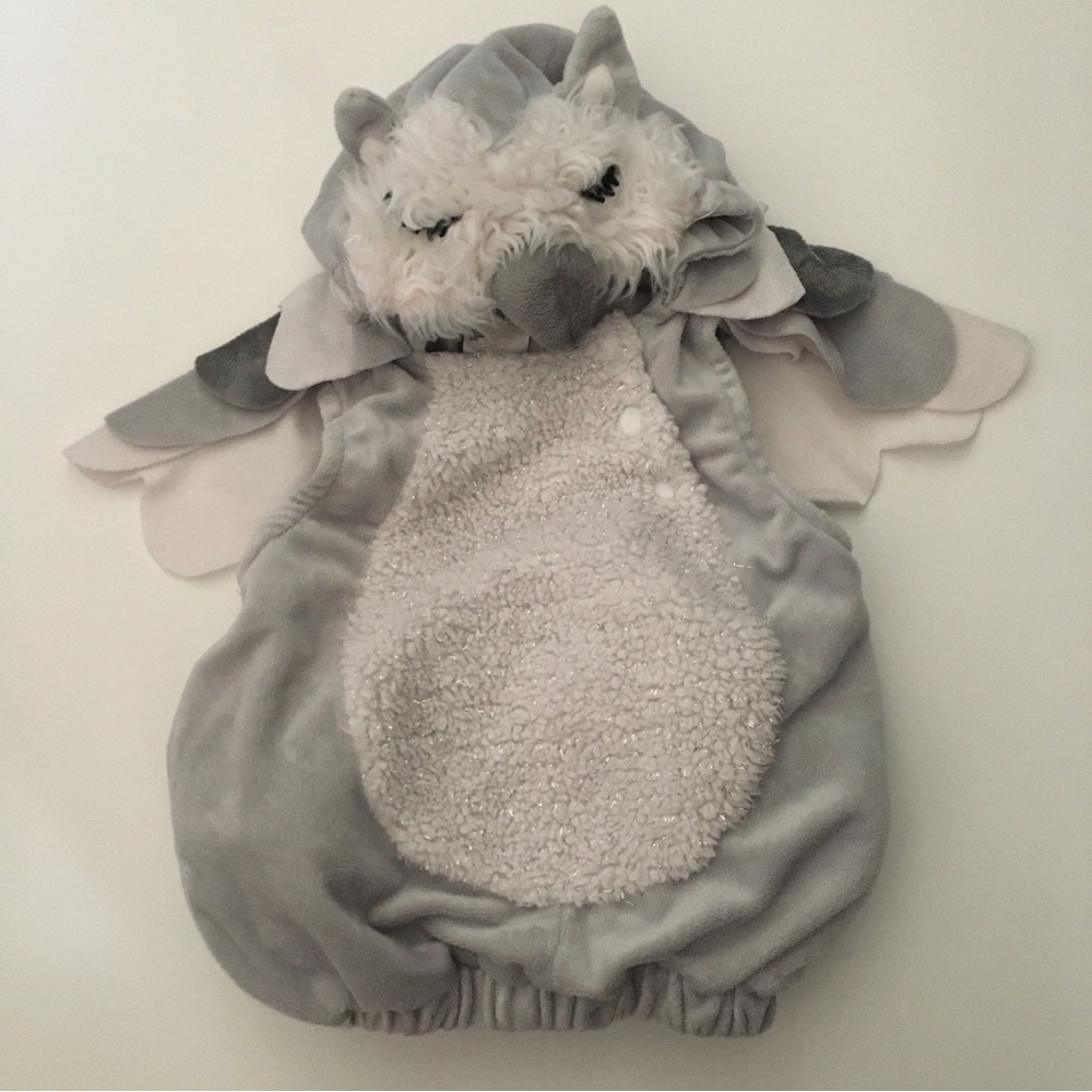 Infant (0-6M) Owl Halloween Costume Sleeveless Vest Hooded Pullover Baby Bird 🎃